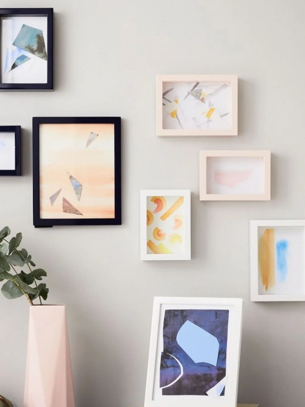 West Elm Modern Lacquer Frame Rose Pink for 5x7 photo
